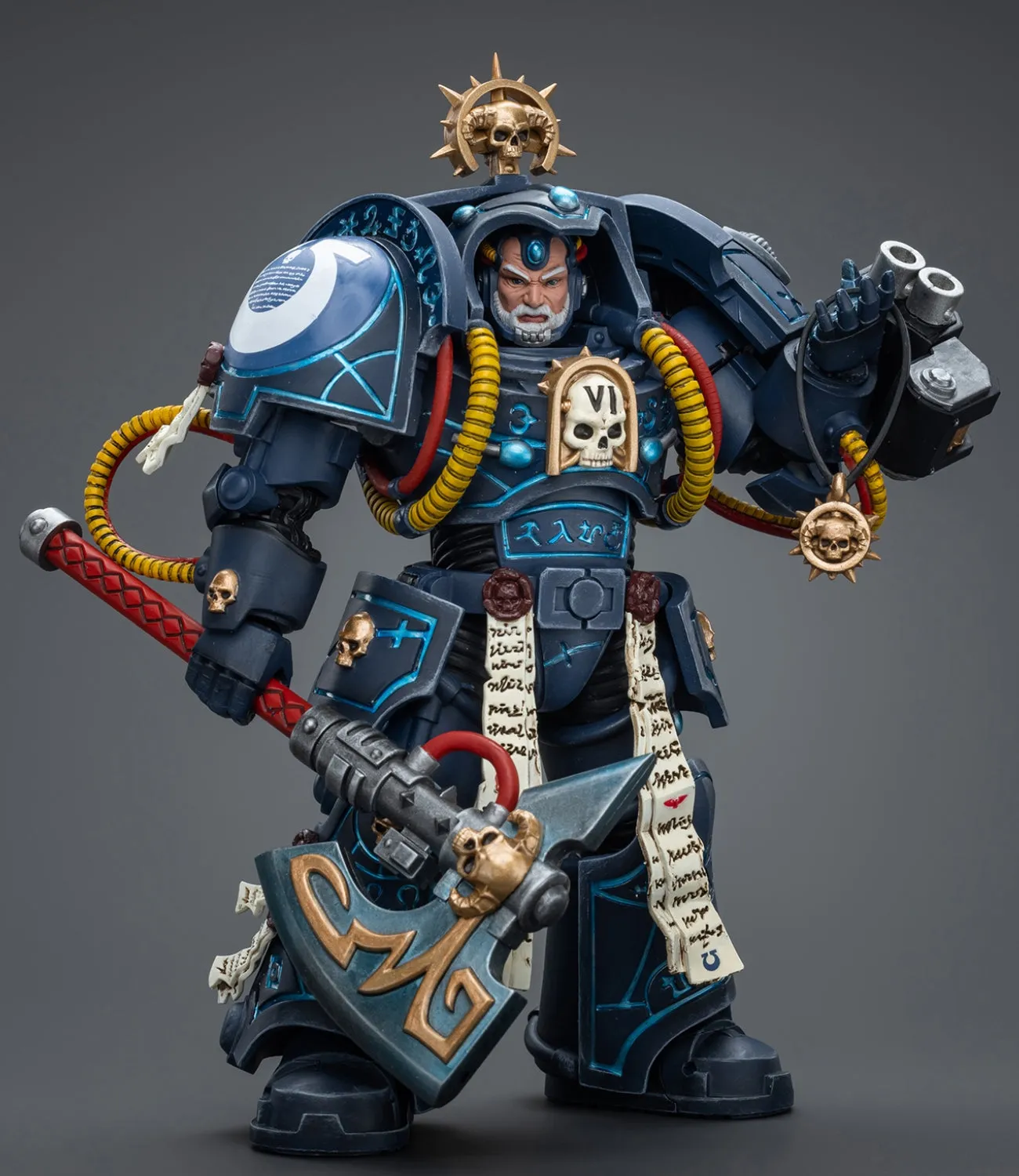 HiPlay JoyToy 40K Collectible Figure: Ultramarines Librarian in Terminator Armour 1:18 Scale Action Figures JT9794