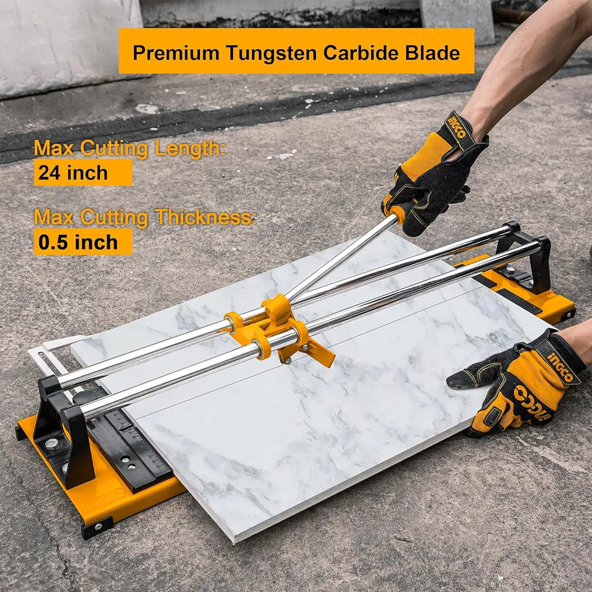 Ingco HTC04600 24 Inch Manual Tile Cutter - with Tungsten Carbide Blade & High Leverage Handle