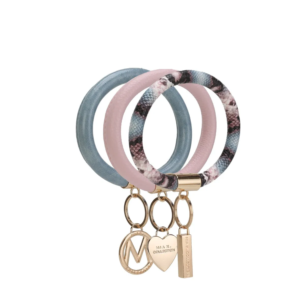 Jasmine Bangle Bracelet Keyring Set