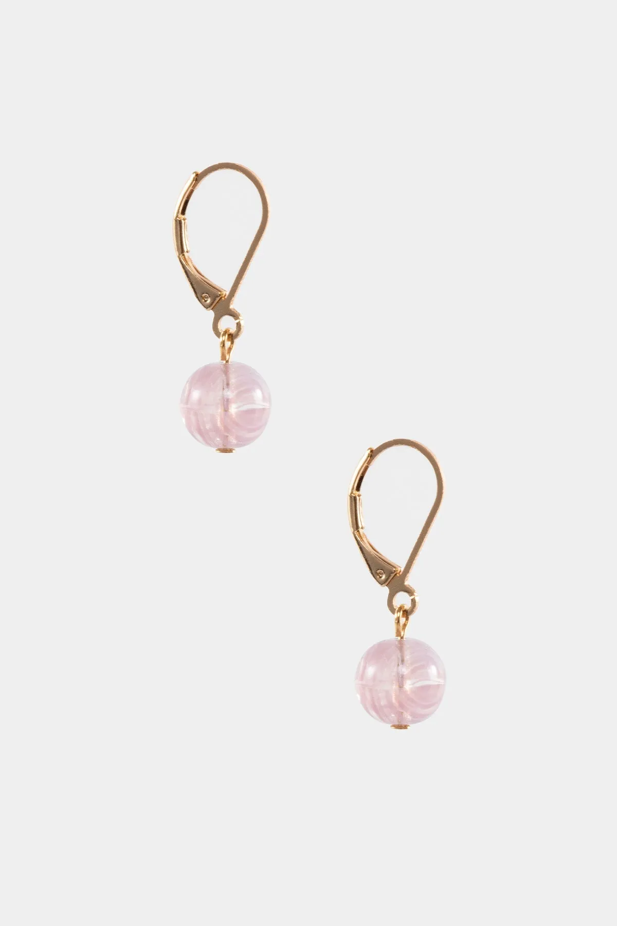 JWL10MM - 10mm Round Lucite Drop Earrings