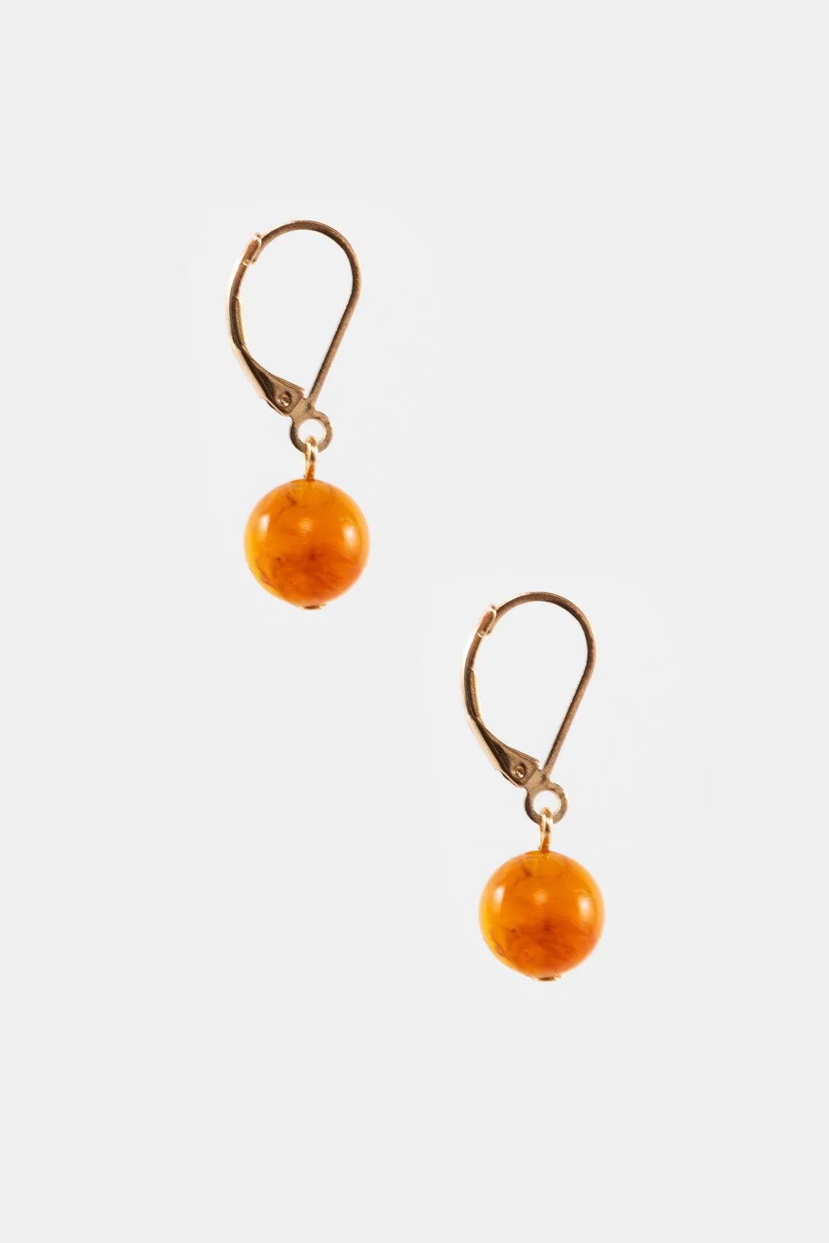 JWL10MM - 10mm Round Lucite Drop Earrings