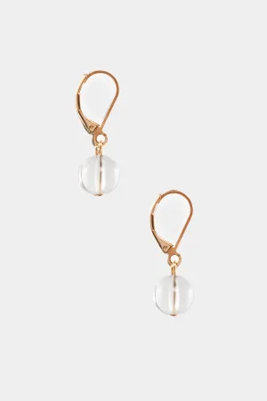 JWL10MM - 10mm Round Lucite Drop Earrings