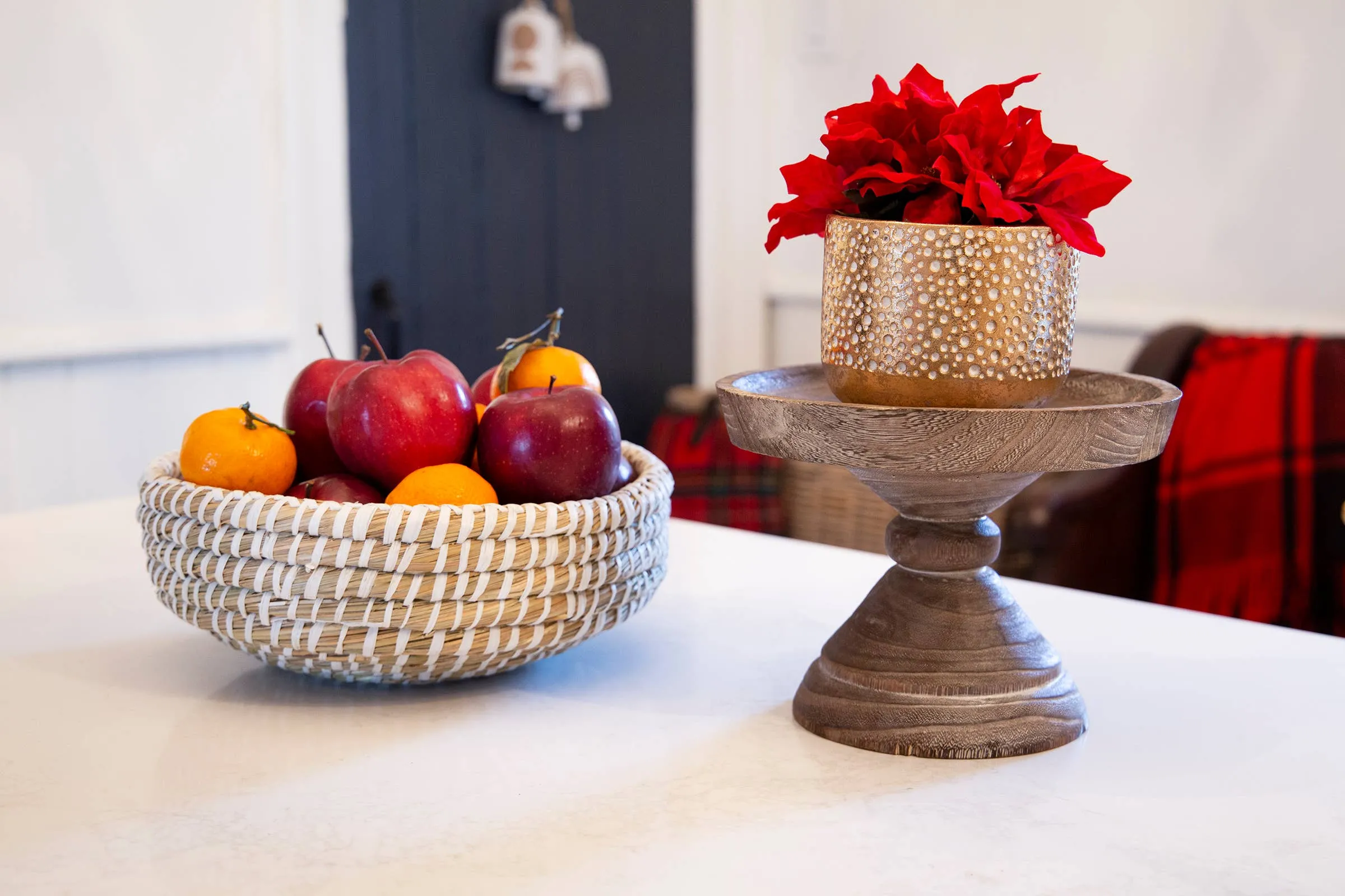 Large Round Wood Pedestal