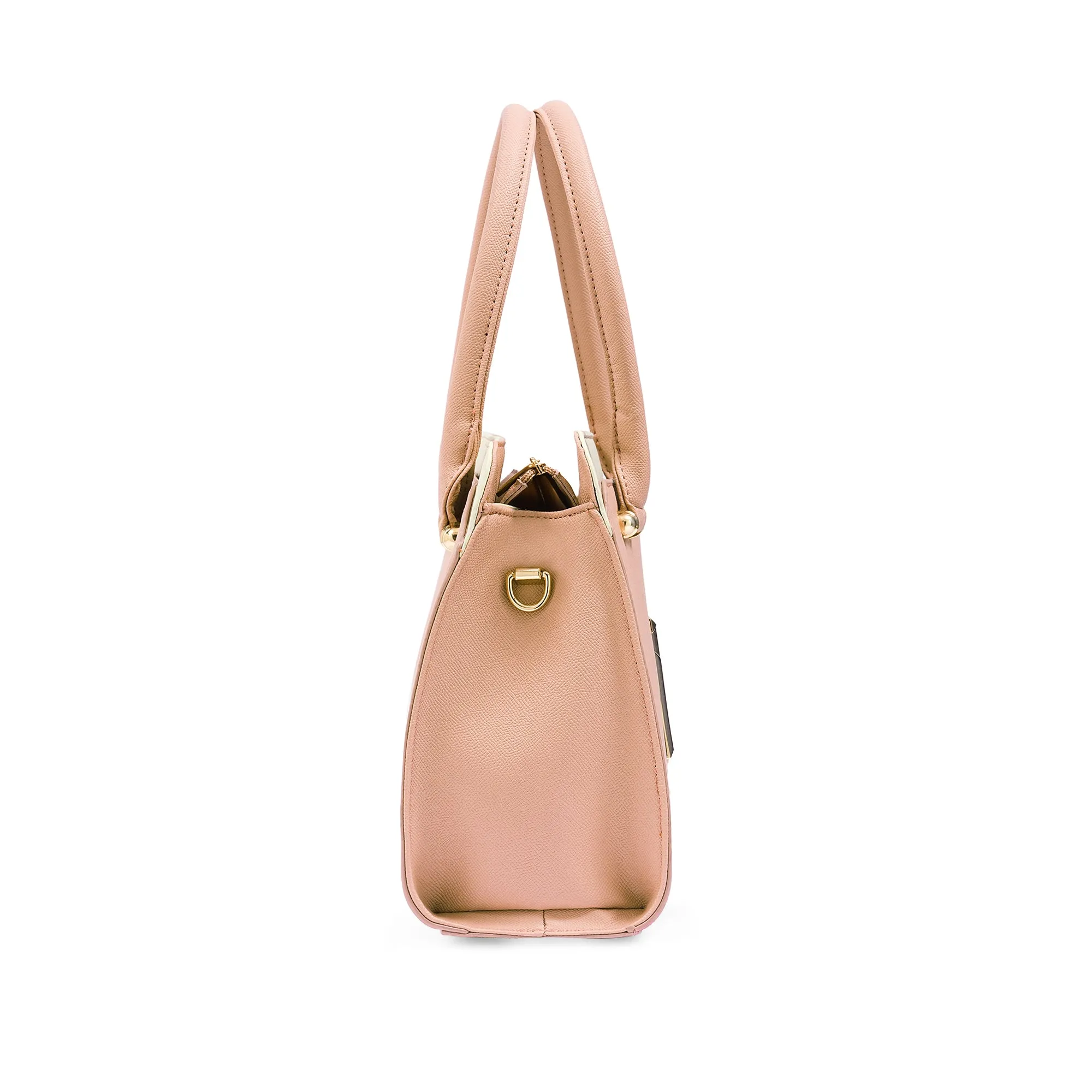 Lavie Luxe Ameen 3C Dusty Pink Medium Women's Satchel