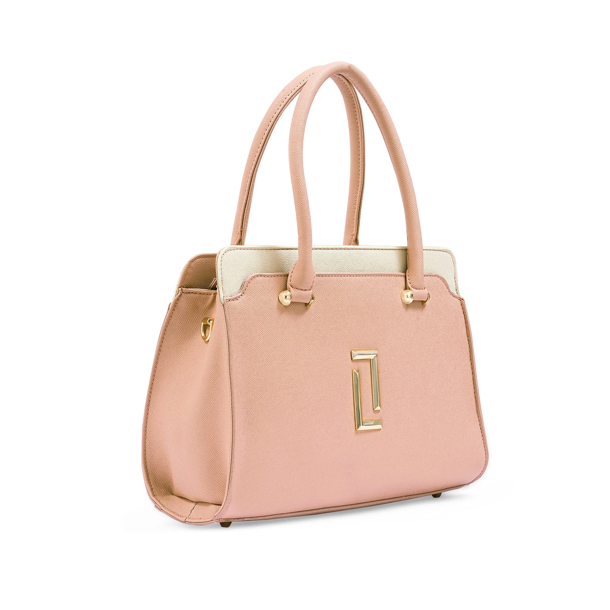 Lavie Luxe Ameen 3C Dusty Pink Medium Women's Satchel