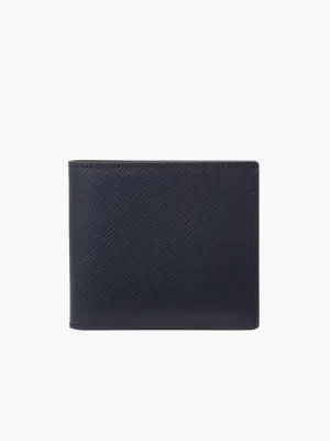 Leather Card Slot Wallet Navy