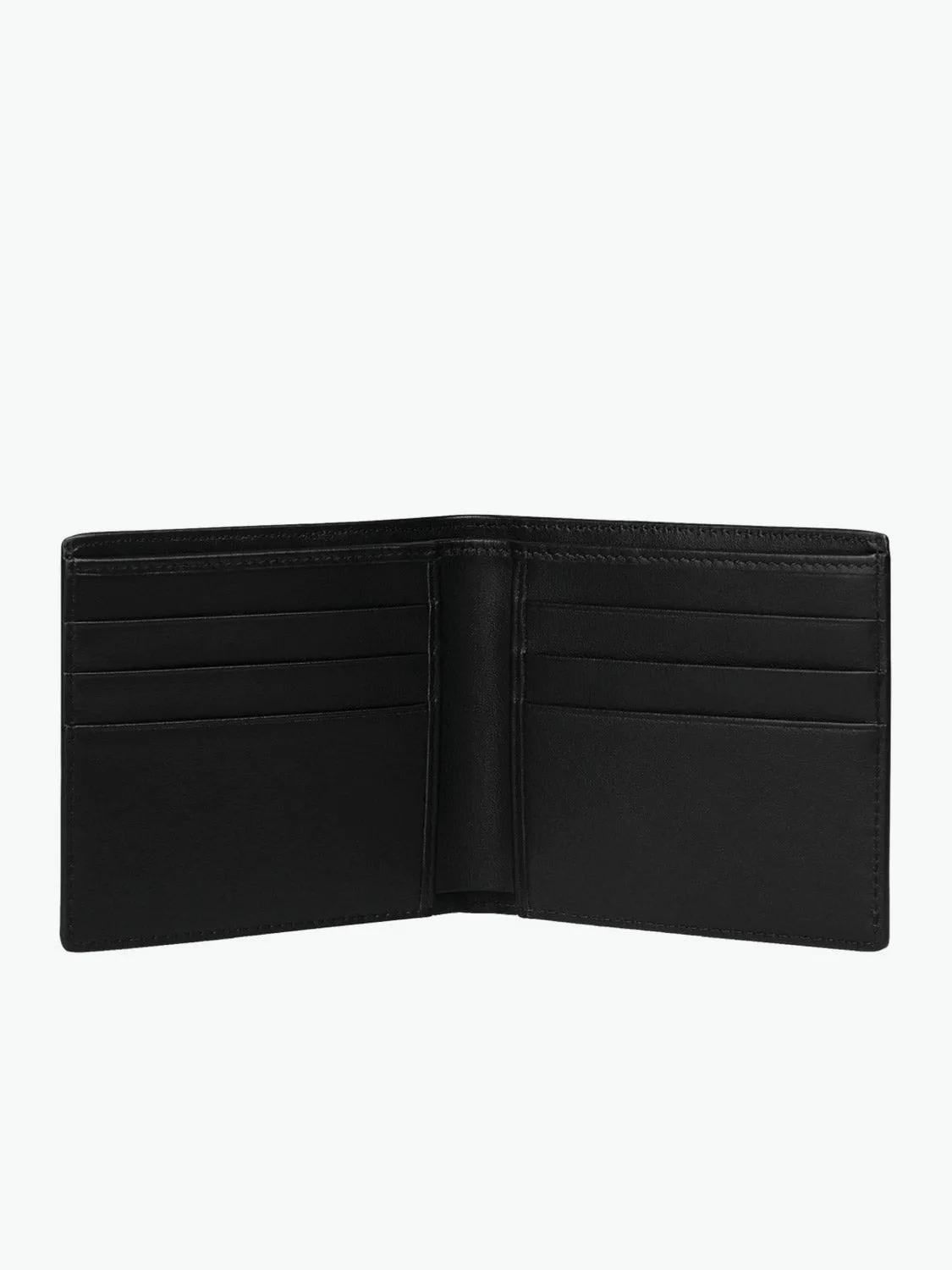 Leather Card Slot Wallet Navy