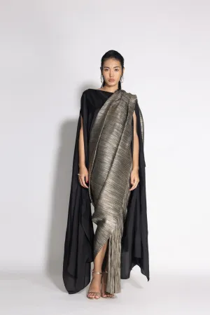 Metallic 2.0 Sari with SK Cape