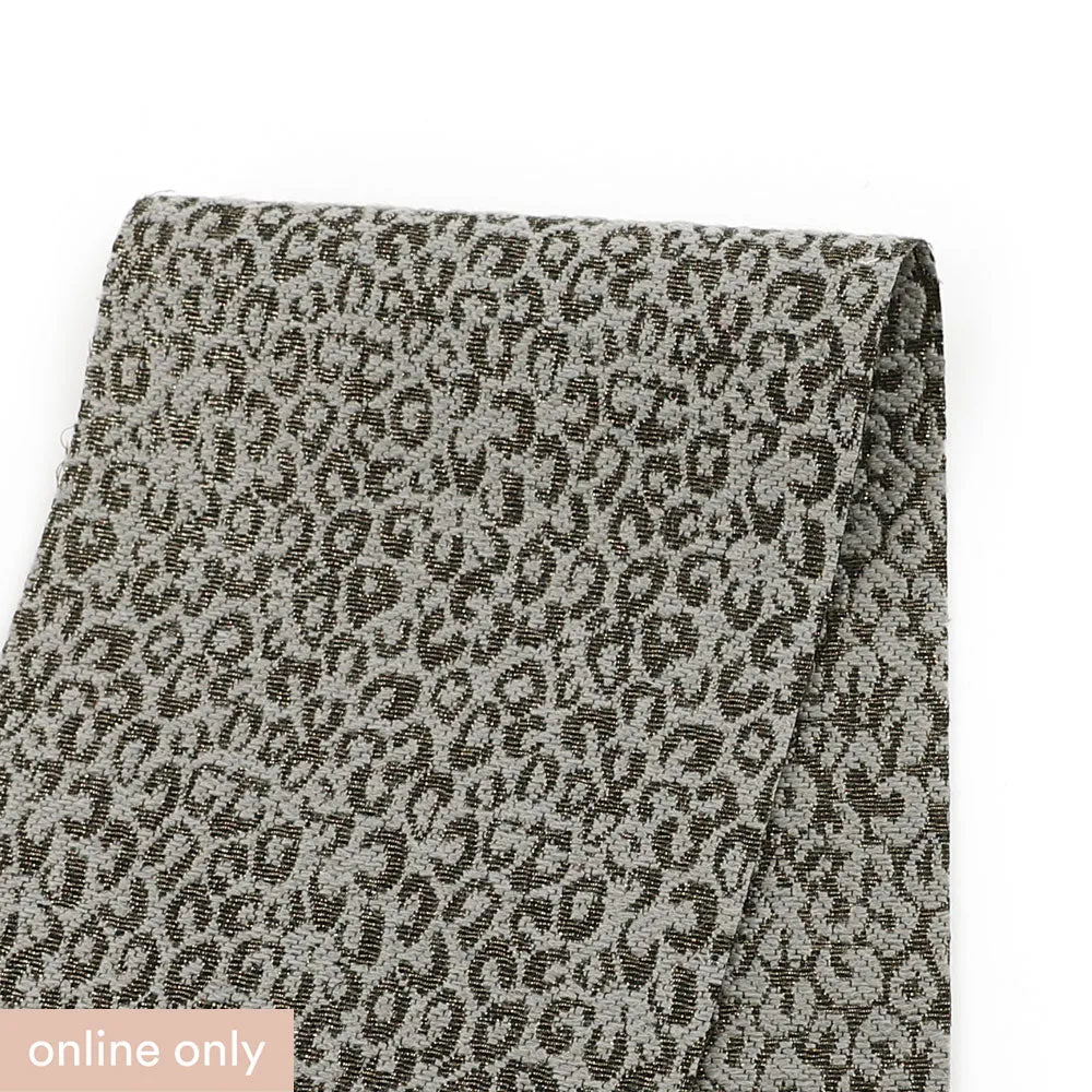 Metallic Leopard Jacquard - Brass