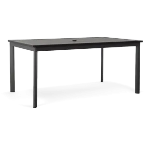 METZ 63" DINING TABLE, ALUMINUM