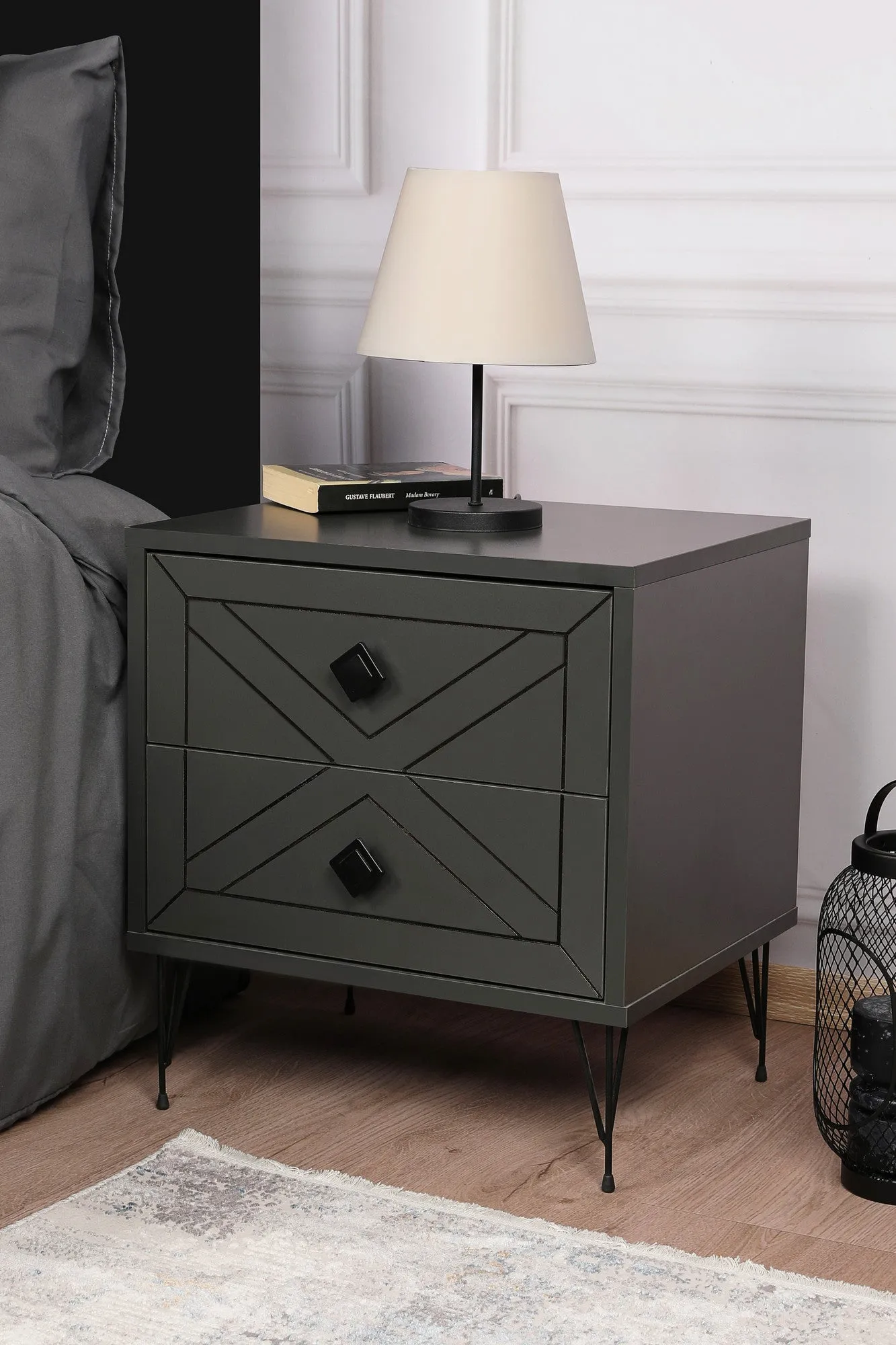 Nightstand Luna - Anthracite