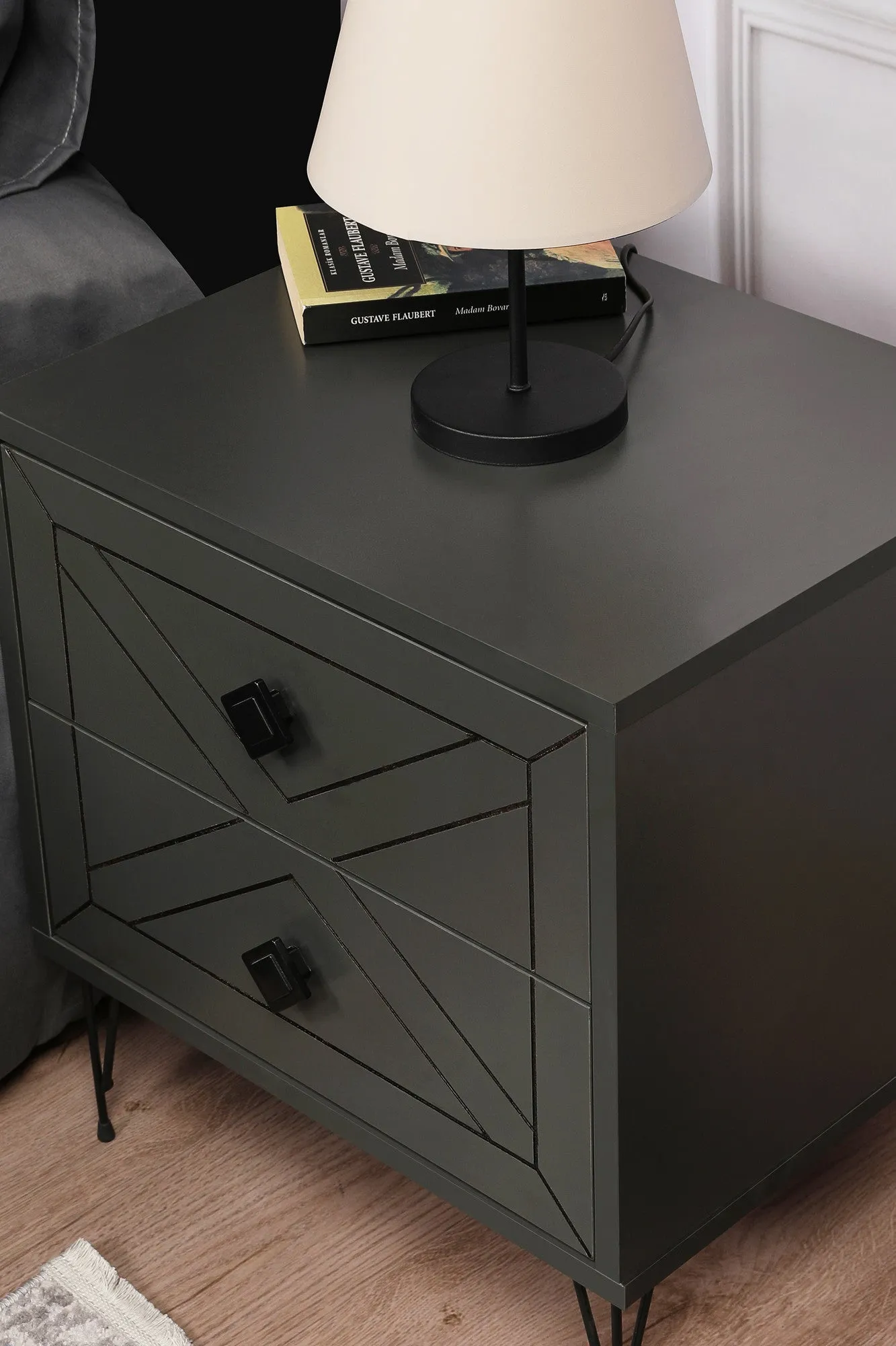 Nightstand Luna - Anthracite