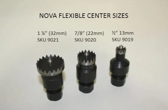 NOVA Drive Point Centers - 1/2"; 7/8"; 1 1/4"