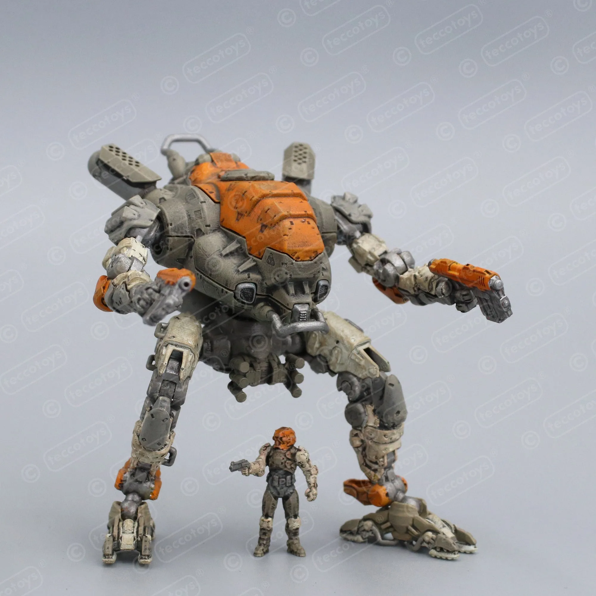 Pocket Mech™ "Heavy" 3D printable action figure file (pre-supported)