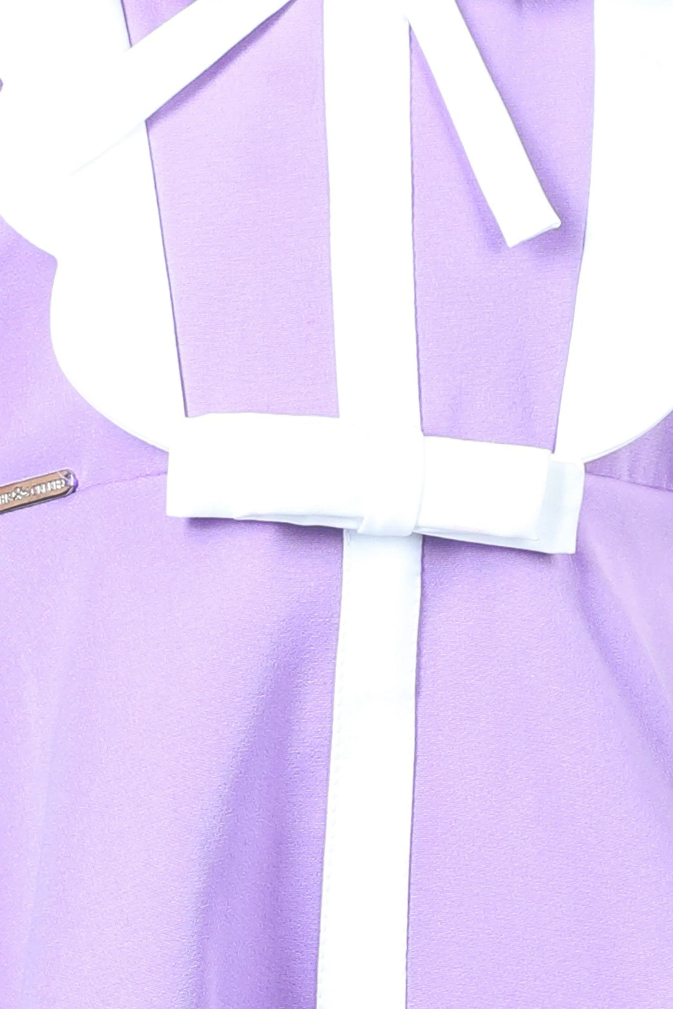 Pre-Order:  Lilac Colour Dress with Bow and Scalloping