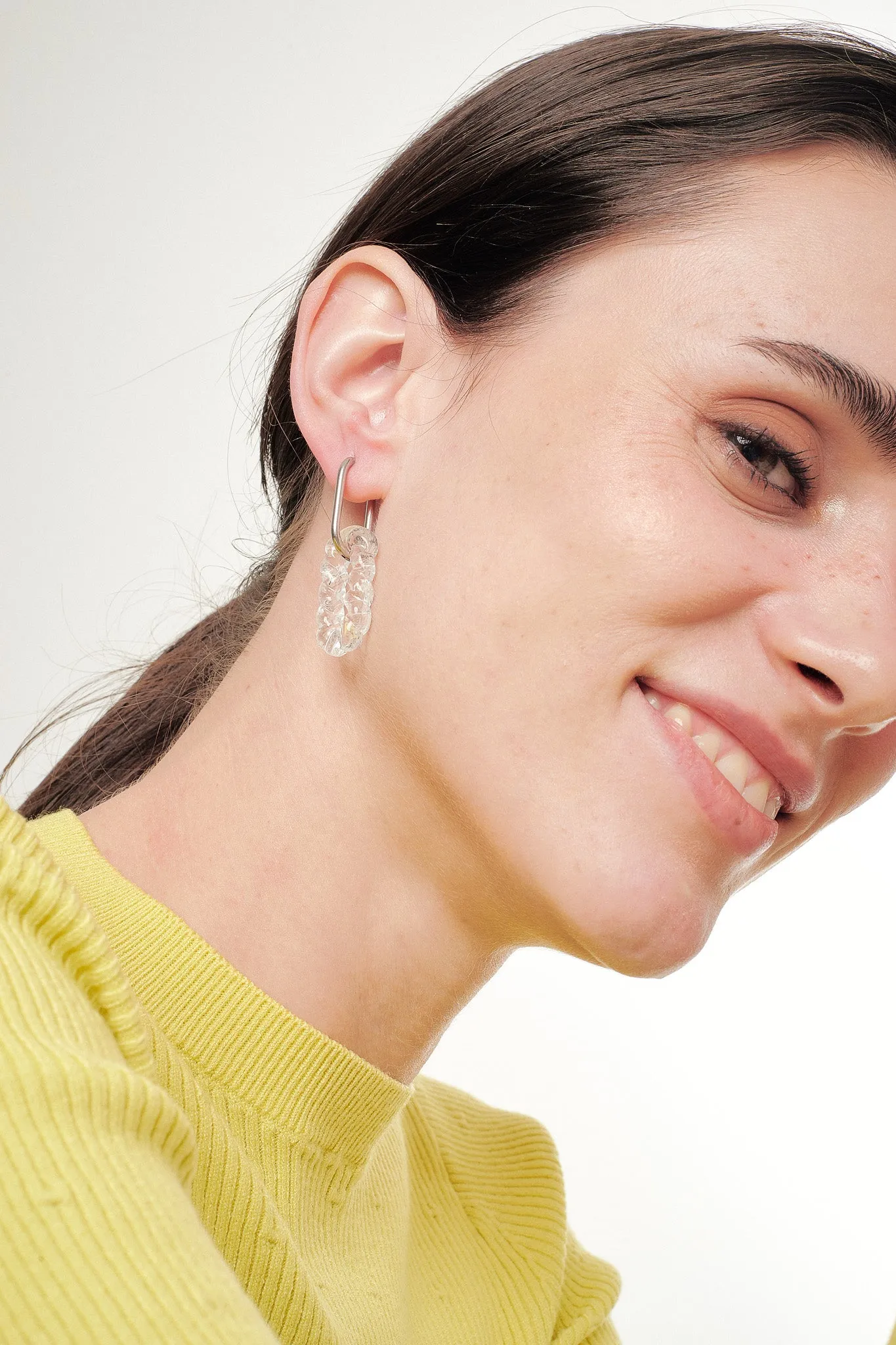 Rope Oval Hoop Earrings