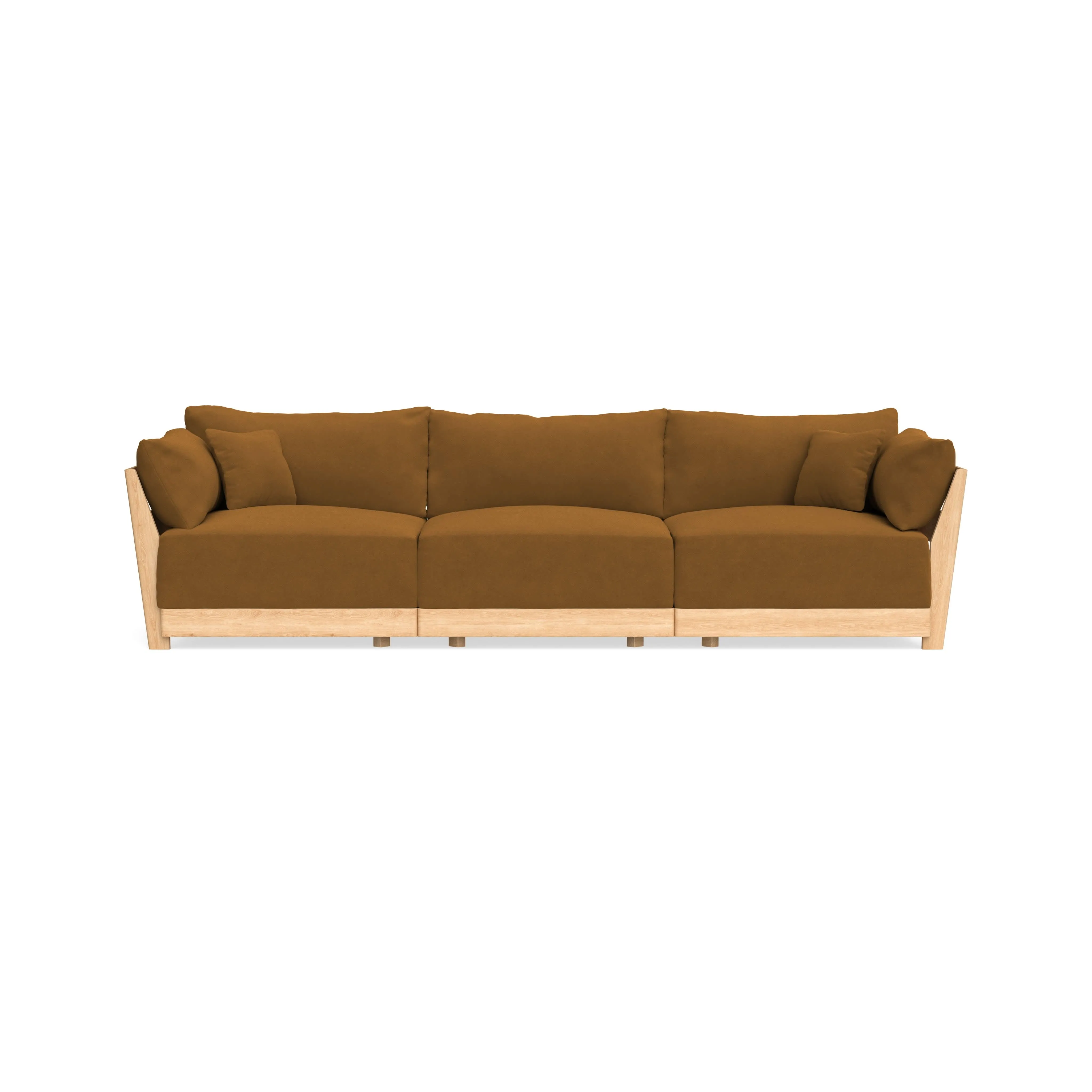 Slipcover Only - Modular Bondi 3-Seater Sofa in Cognac