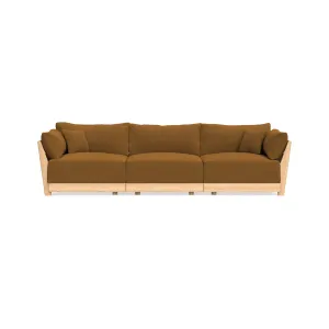 Slipcover Only - Modular Bondi 3-Seater Sofa in Cognac