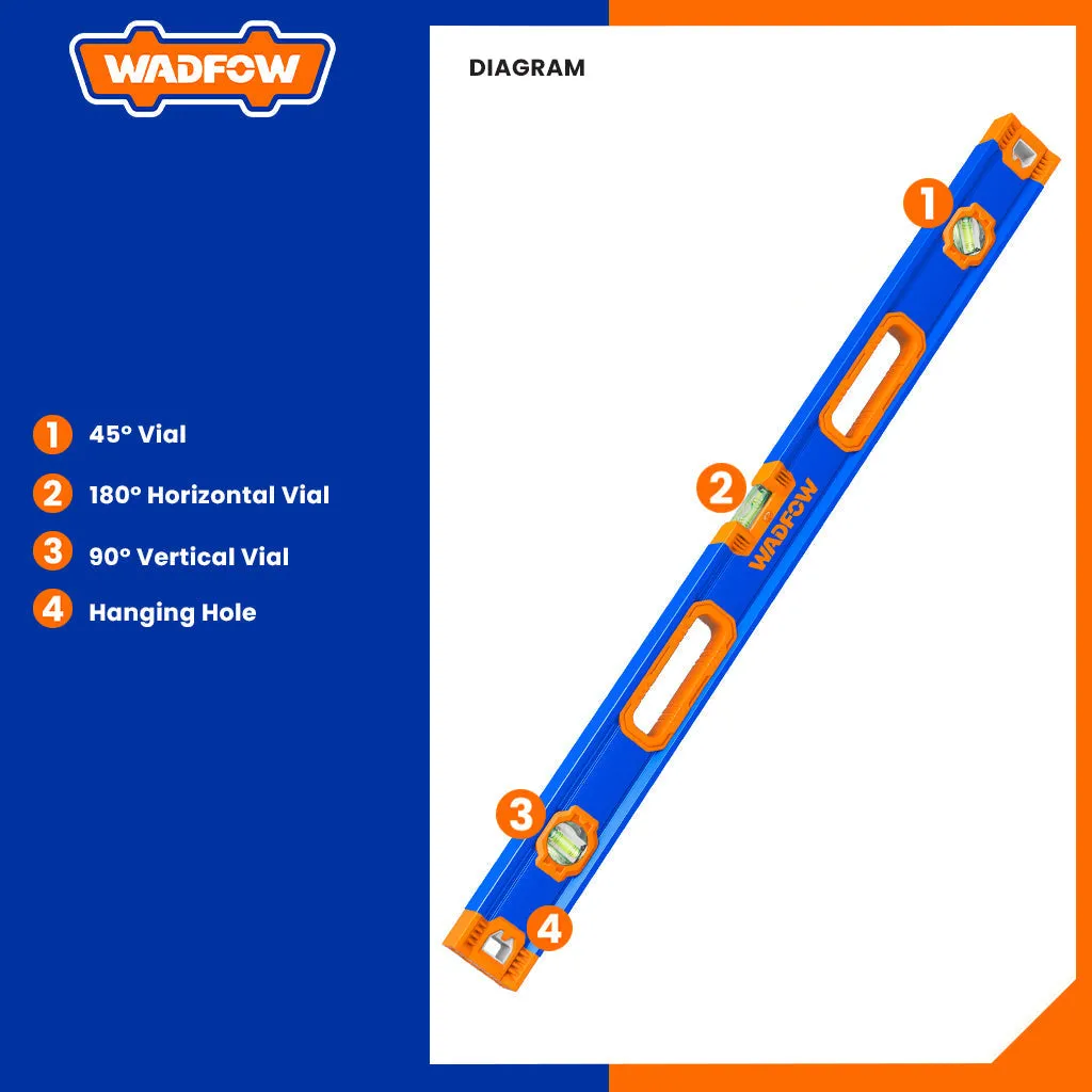 Spirit Level Bar With V-Shape Slot 80cm