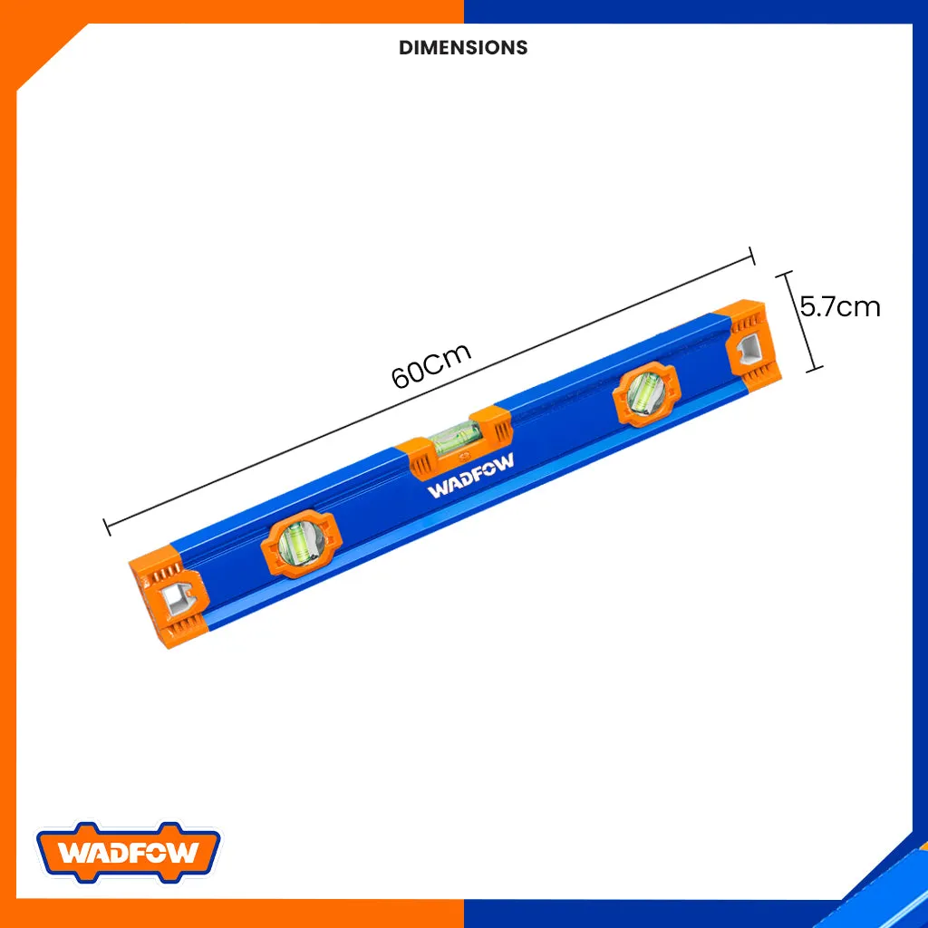 Spirit Level Bar With V-Shape Slot For Measuring Objects 60cm