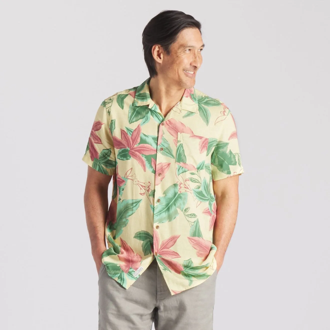 Vintage Hawaiian Camp Collar Shirt - Batik Reinvented